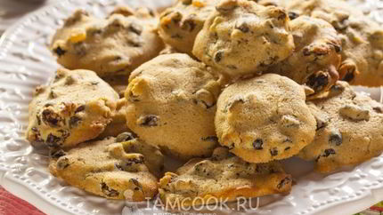 Печенье на маргарине с сухофруктами
