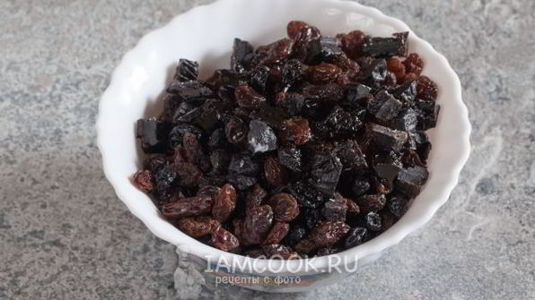 печенье на маргарине с сухофруктами