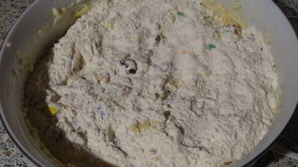 печенье с драже m&m