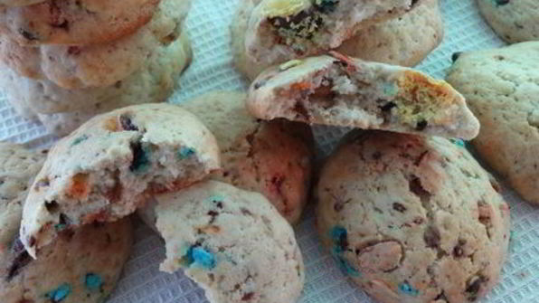 печенье с драже m&m