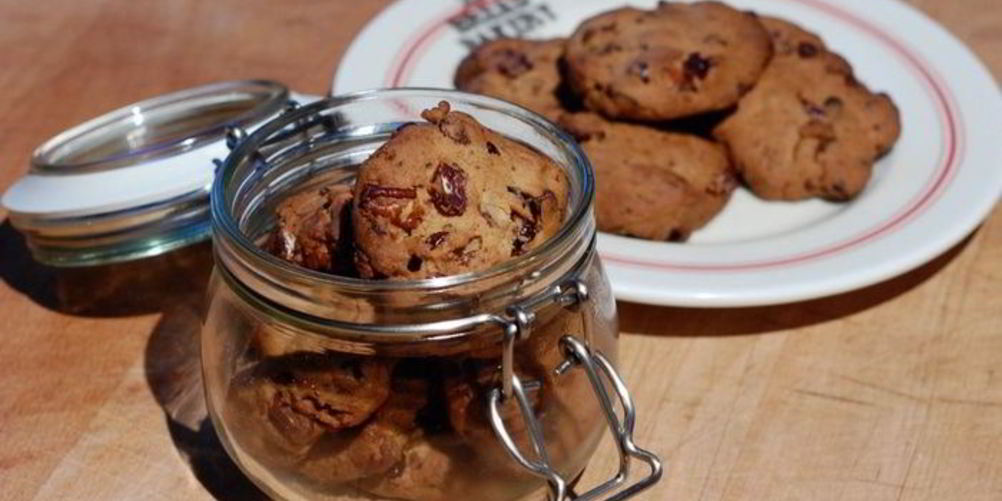 Рецепт печенье с клюквой и орехами пекан