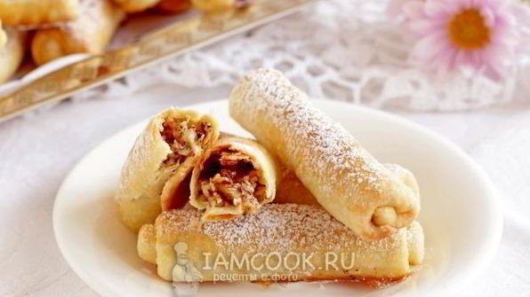 печенье сигареты с орехами