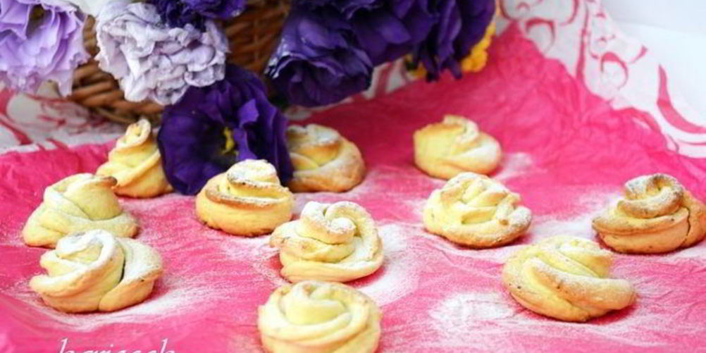Рецепт печенье творожные розочки