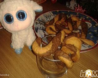 Песочное печенье Посох Деда Мороза