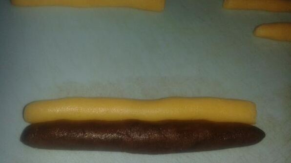 песочное печенье посох деда мороза