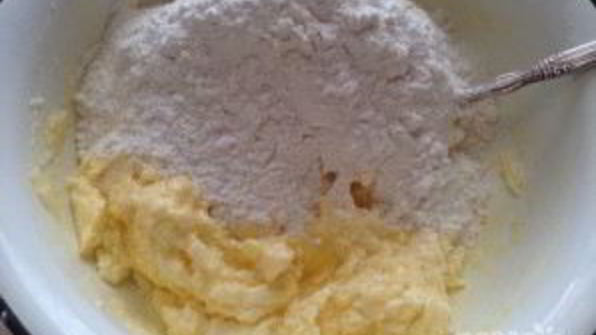 песочное печенье с мандаринами