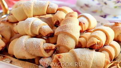 Рогалики на сметане и маргарине