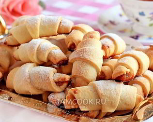 Рогалики на сметане и маргарине