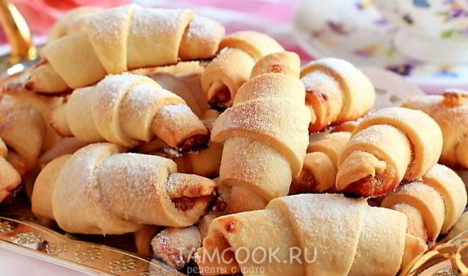 Рогалики на сметане и маргарине