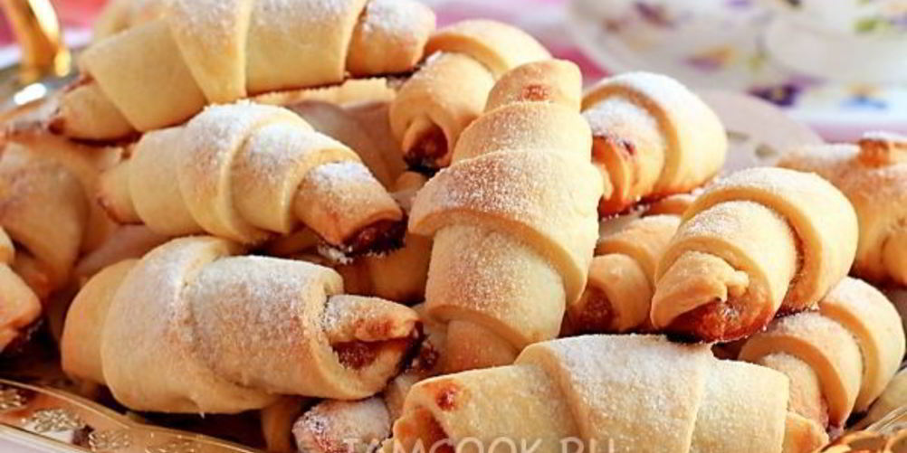 Рецепт рогалики на сметане и маргарине