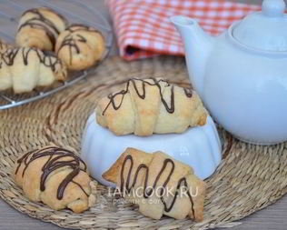 Рогалики с шоколадом