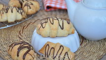Рогалики с шоколадом