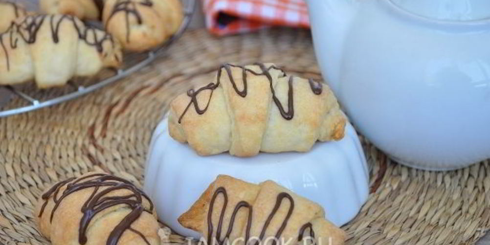 Рецепт рогалики с шоколадом