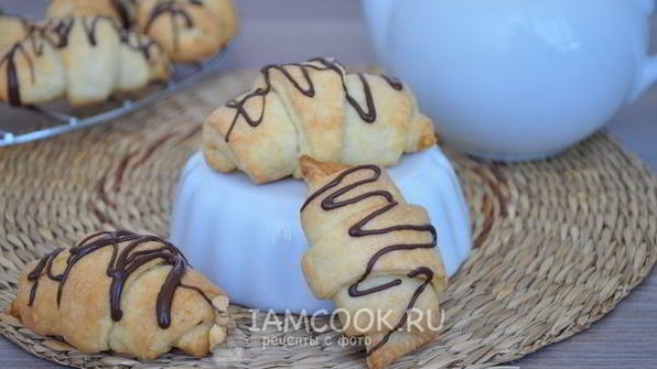 рогалики с шоколадом