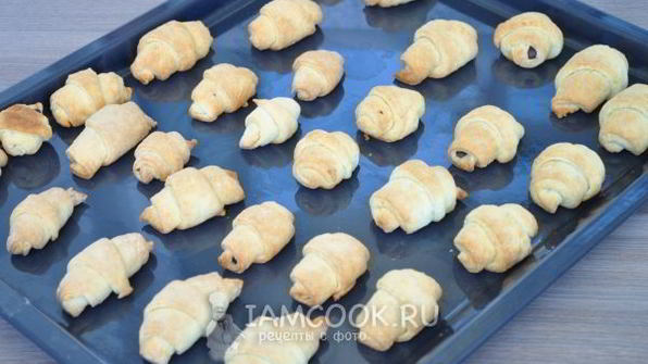 рогалики с шоколадом