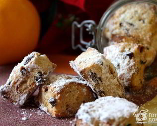 Рождественское немецкое печенье Mini-Stollen