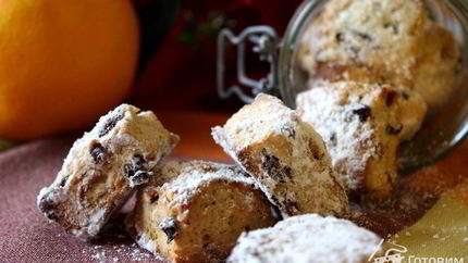 Рождественское немецкое печенье Mini-Stollen