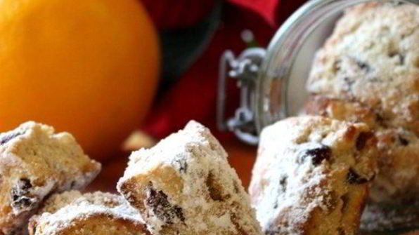 рождественское немецкое печенье mini-stollen