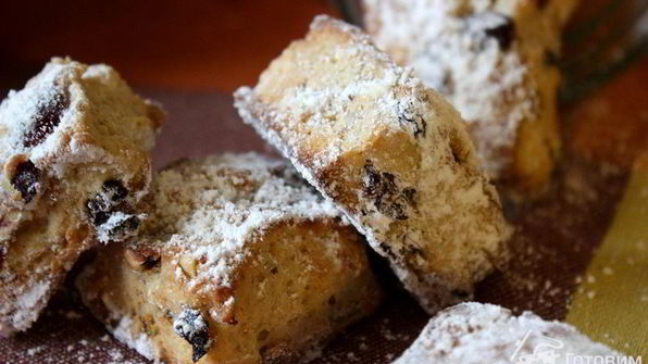 рождественское немецкое печенье mini-stollen