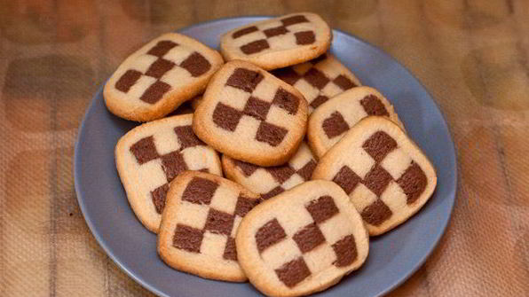 шахматное печенье checkerboard cookies