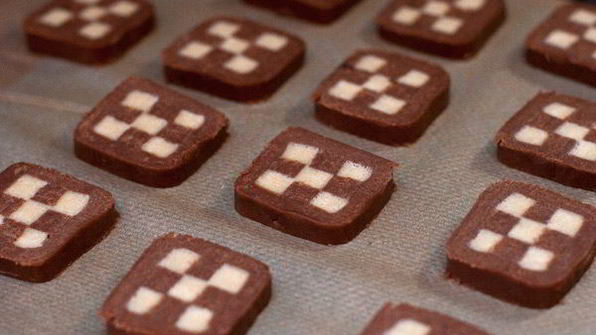 шахматное печенье checkerboard cookies