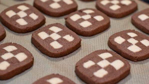 шахматное печенье checkerboard cookies