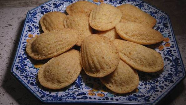 цитрусовое печенье мадлен