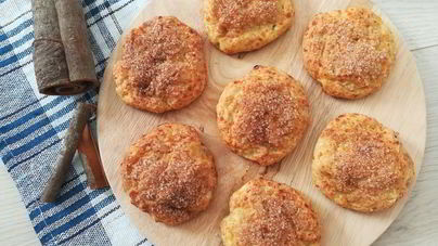 Творожно-банановое печенье