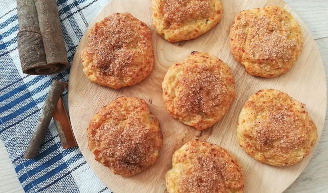 Творожно-банановое печенье