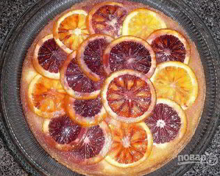 Апельсиновый пирог с полентой