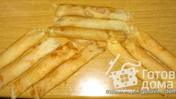 блинный пирог с творожной начинкой