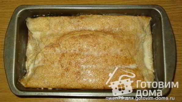 блинный пирог с творожной начинкой