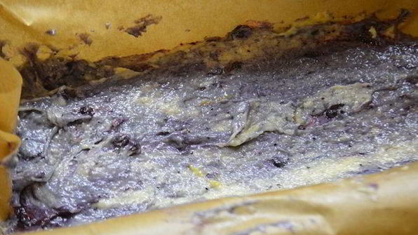 чернично-кокосовый пирог