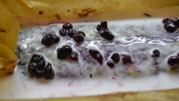 чернично-кокосовый пирог