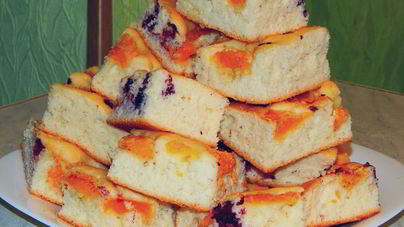 Фруктовый пирог на минералке