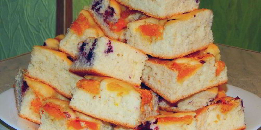 Рецепт фруктовый пирог на минералке