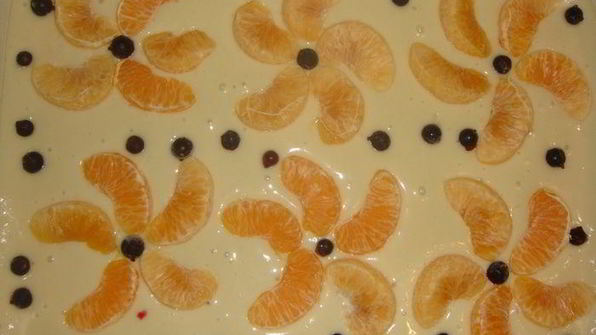 фруктовый пирог на минералке