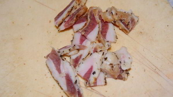 киш с лисичками и панчеттой