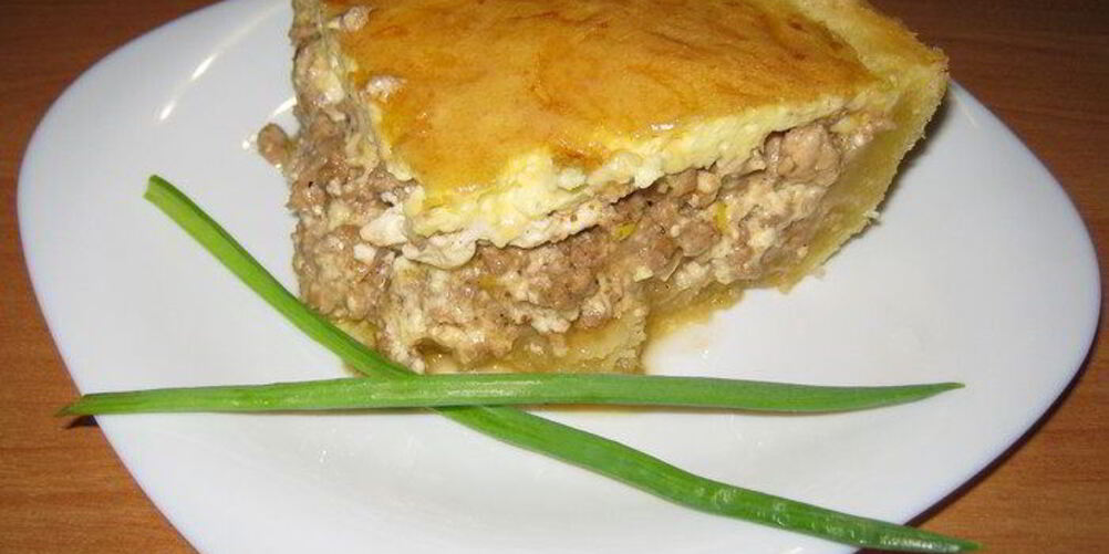 Рецепт киш с мясом и сыром рикотта