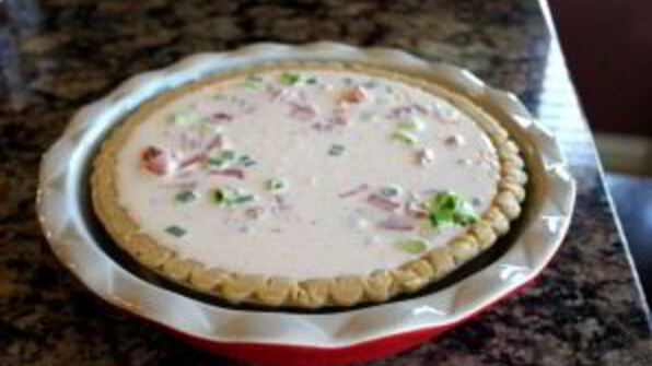 киш с ветчиной