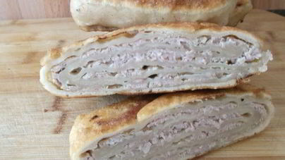 Китайский слоеный пирог с мясом