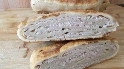 Китайский слоеный пирог с мясом