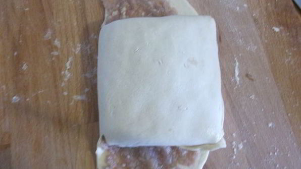 китайский слоеный пирог с мясом