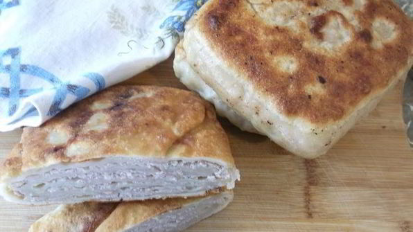 китайский слоеный пирог с мясом