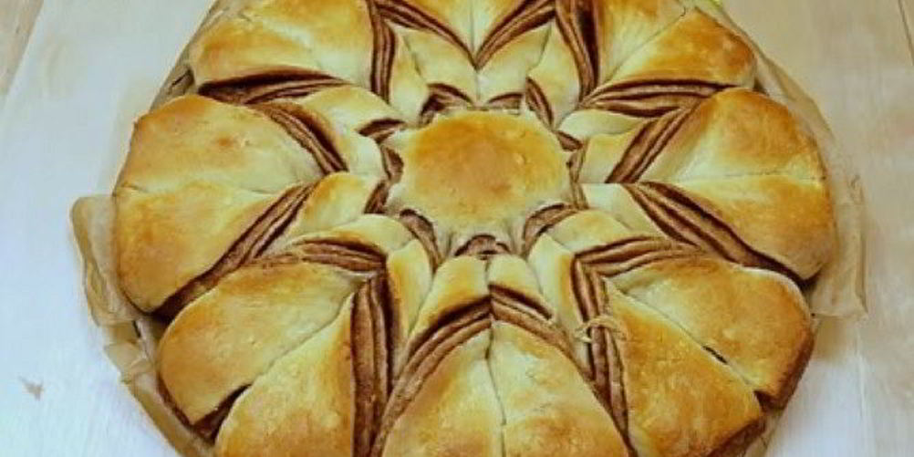 Рецепт красивый пирог из дрожжевого теста