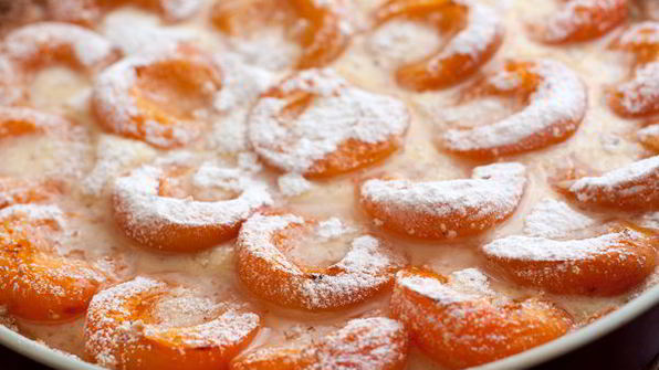 миндальный пирог с абрикосами