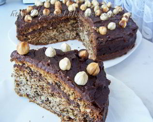 Ореховый пирог Щелкунчик с кофейно-шоколадным кремом