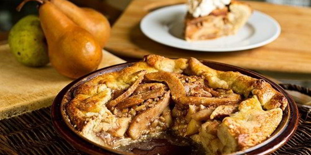 Рецепт песочный пирог с грушами