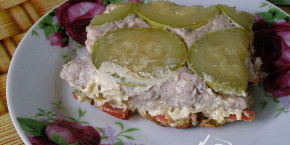 Рецепт пирог из кабачков и фарша