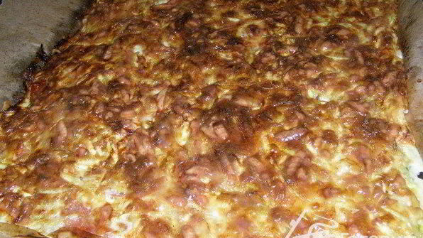 пирог из кабачков и фарша